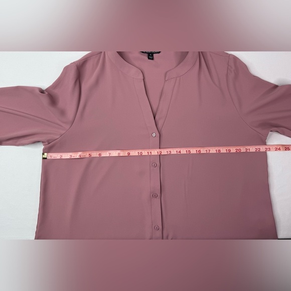41 Hawthorn Light Pink Mauve Pullover Blouse Lattice Cut Out Sleeves Size XL - Picture 8 of 9